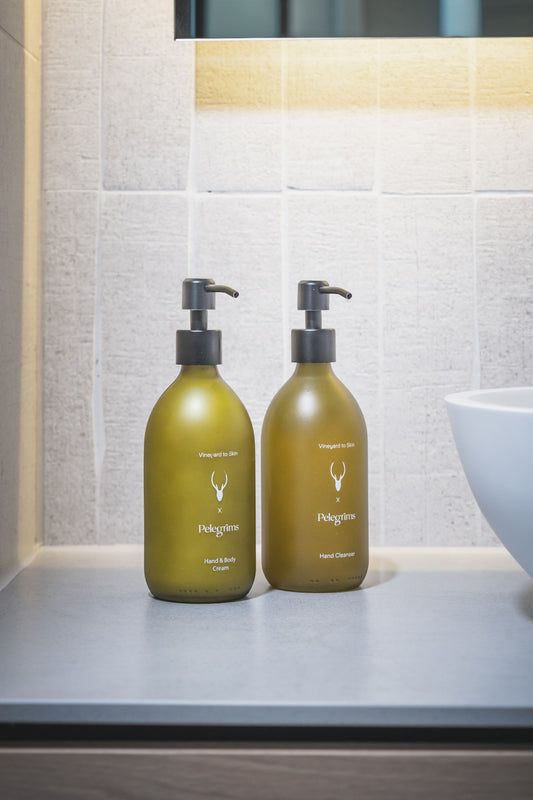 Moor Hall x Pelegrims Hand Cleanser and Hand & Body Cream