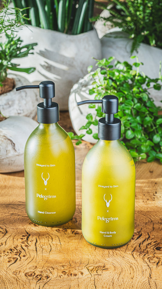 Moor Hall x Pelegrims Hand Cleanser and Hand & Body Cream