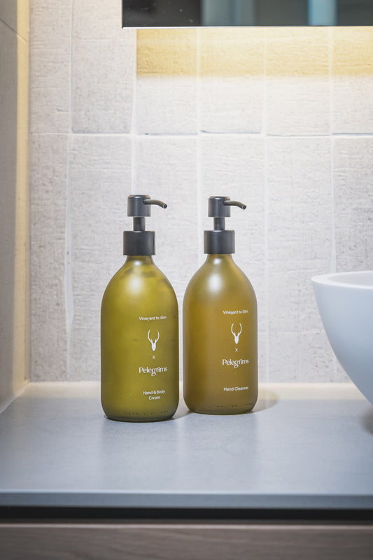 Moor Hall x Pelegrims Hand Cleanser and Hand & Body Cream