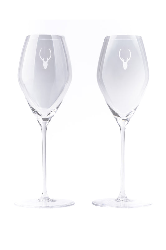 PRE ORDER - Moor Hall Champagne Glasses.